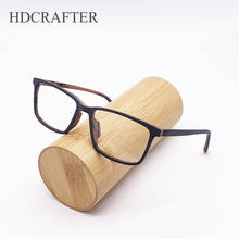 HDCRAFTER Men Wooden Eye Glasses Frame Diopter Myopia Prescription Eyeglasses Frames for Recipe Glasses Spectacle lunette de vue 2024 - buy cheap