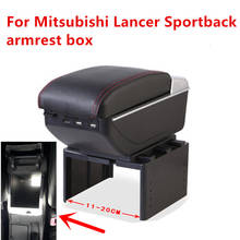 Reposabrazos para Mitsubishi Lancer Sportback, caja de contenido de tienda central con portavasos, Cenicero, modelo genérico 2024 - compra barato