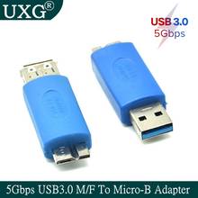 Новинка, преобразователь usb 3,0, 5 Гбит/с, переходник AM AF на Micro USB 3,0, переходник «штырь-штырь» usb M на Micro B, адаптер 5 Гбит/с 2024 - купить недорого