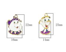 10 Pcs  teapot Charm Necklace/Bracelet/Earrings  Pendants DIY Jewelry Making Accessories 2024 - buy cheap