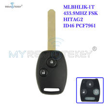 Remote Head Key 434MHZ HON66 2 Button MLBHLIK-1T for Honda Uncut Blade Remote Car Key Replacement Remtekey 2024 - buy cheap