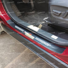 Для MG 3 аксессуары авто дверь педаль подоконника углеродное волокно Текстура Кожа PU порог протектор Стайлинг автомобиля стикер отделка 2021 2020 2024 - купить недорого