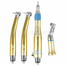 NSK PANA MAX Style Dental High&Low Speed Handpiece Push Button Straight  Contra Angle Turbine Air Motor 4 Hole Gold Color 2024 - buy cheap