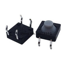 Microinterruptor de silicona conductora, pulsador táctil inalámbrico, 10 unids/lote, 8x8x5MM, 8x8x5MM, 4 pines, 8x8x5 2024 - compra barato