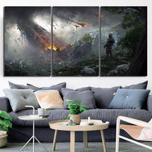 Obra de arte de Arte de película del juego, pinturas de soldado de nave espacial titanotoño 2, lienzo para decoración de pared del hogar, 3 piezas 2024 - compra barato