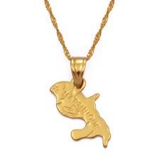 Anniyo Map of Martinique Necklace Pendants for Women Gold Color Jewelry France Martinique Maps Gifts #064602 2024 - buy cheap