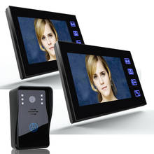 Видеодомофон SmartYIBA, 7-дюймовый проводной видеодомофон с монитором, непромокаемая ИК-камера, двусторонняя аудиосвязь 2024 - купить недорого