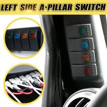 Panel de interruptor de pilar A para coche, balancín lateral izquierdo para Jeep Wrangler JK 2007-2017 2024 - compra barato