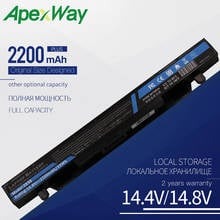 Bateria de laptop apexway, 14.4v, 2200mah, para asus rog zx50 zx50j zx50jx zx50v zx50vw gl552 gl552vw gl552j gl552jx gl552v 2024 - compre barato