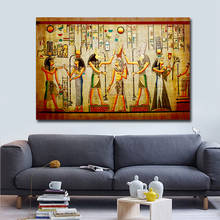 Póster de pintura en lienzo de figura de estilo egipcio Retro, impresiones de Cuadros, imagen artística de pared para sala de estar, decoración del hogar, Cuadros 2024 - compra barato