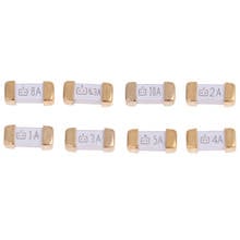 10pcs Gold Foot 1808 125V SMD Fast Blow Fuse 0.5A 0.75A 1A 2A 3A 4A 5A 6.3A 8A 10A  0451 Ultra-rapid Fuses 2024 - buy cheap