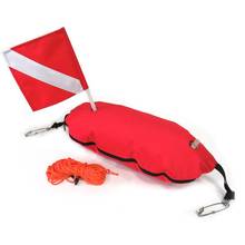 Nylon Buoy Float Flag Below Diver Scuba Diving Spearfishing Free Dive Sign with 25m Line Ropes Drop Shipping 2024 - buy cheap