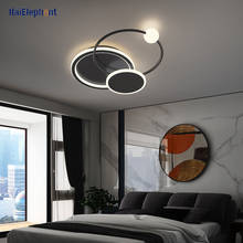 Gold Black Round Design Lights Modern Led Chandelier Lamps For Living Room Bedroom Surface Mounted Lighting Luminaire AC90-260V 2024 - buy cheap