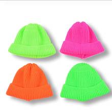 Crimping Solid Color Children'S Winter Hat Korean Version Unisex Baby Candy Colors Keep Warm Knitted Cap Beanie Hat 2024 - buy cheap