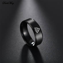 Мужское кольцо из нержавеющей стали DarkMag Viking, обручальное кольцо с узелком в скандинавском стиле, Женская резинка для волос, s-образное ювелирное изделие 2024 - купить недорого