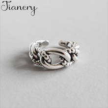 JIANERY-anillos de cadena hueca para mujer, joyería de compromiso Retro de Color plateado, moda Bohemia, venta al por mayor 2024 - compra barato