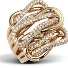 Женское ювелирное изделие из циркония для пар, женские обручальные кольца для женщин, обручальное кольцо из розового золота с кристаллами и камнями, Женское Обручальное Кольцо 2024 - купить недорого