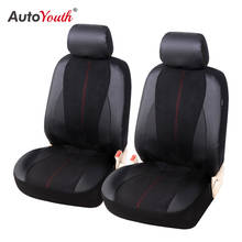 Autoyouth-capa para assento de carro dianteiro, proteção para assento de carro, estiloso, ajuste universal, decoração preta 2024 - compre barato