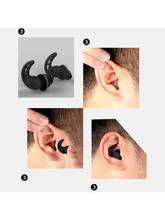 Tampões para os ouvidos, 1 par com 3 camadas de silicone macio, afunilados, redução de ruídos durante o sono, envio direto 2024 - compre barato
