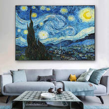 Van Gogh Starry Night Canvas Paintings on The Wall Art Posters and Prints Famous Art Impressionist Pictures for Living Room Wall 2024 - buy cheap