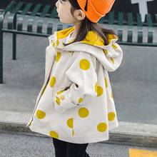 Chaqueta con capucha para niña y niño, abrigo coreano de lunares, para primavera y otoño, CT202001 2024 - compra barato