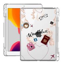 World Travel For Air 4 ipad 7th Generation Tablet Pro 11 Case 2020 With Pencil Holder Air 2 Clear Soft Cover Mini Cases Air 3 2024 - buy cheap