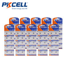 100 uds/10 de la tarjeta PKCELL batería AG4 SR626SW LR66 177 626 SR66 377 LR626 baterías alcalinas de 1,5 V pila de botón baterías para termómetro 2024 - compra barato