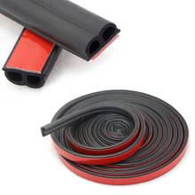 Car 4/5/10/16Meter B Type Car Rubber Seal Sound Insulation Weatherstrip Edge Noise Insulation Car Door Sealing Strip Accessories 2024 - buy cheap