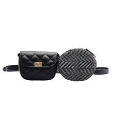 Поясные сумки для женщин 2019, сумка-мессенджер через плечо, маленькая поясная сумка на ремне, мини кошелек для монет, нагрудный мешочек, кожаные сумки на плечо 2024 - купить недорого