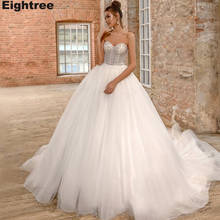 Eightree Elegant Sweetheart Ball Gown Beading Wedding Dresses Sleeveless Backless Bride Dress Chapel Train Bridal Gown Plus Size 2024 - buy cheap