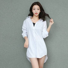 Oversize 5XL Women Sleepwear Long Sleeve Nightgown Button Down Nightshirt Sleep Shirt Soft Sleep Tops Irregular Women Home Wear 2024 - buy cheap