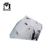 Pirâmide de cristal de quartzo, pirâmide natural rara que cura, chakra, reiki, decoração para casa 2024 - compre barato