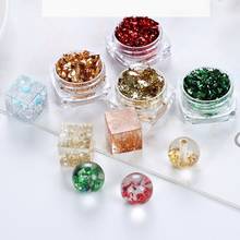 12 Box Gold  Foil Paper Sequins Resin Mold Fillings Resin Jewelry Making 2024 - buy cheap