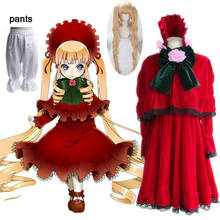 Disfraz de Anime Rose Maiden para mujer, disfraz de Shinku Lolita, ideal para Halloween y regalo con peluca, 7 unidades 2024 - compra barato