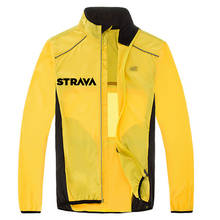 Светоотражающая велосипедная куртка с защитой от солнца, Мужская ветровка, одежда для езды на горном велосипеде, водонепроницаемая ветрозащитная мужская куртка 2024 - купить недорого