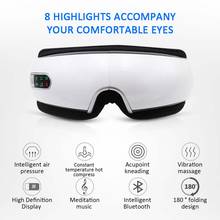 Bluetooth Eye Massager Air Pressures Eye Care Device Wrinkle Fatigue Relieve Eye Vibration Massage Hot Compress Therapy Glasses 2024 - buy cheap