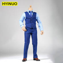 1/6 Scale Ben Man Male Suit Clothing Clothes Suit Set With Pants Ties Shoes Model Fit For 12"Collectible/Ben Head Model 2024 - buy cheap