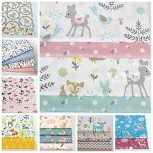 ZENGIA 50x160cm Cartoon Deer Twill Cotton Fabric For Baby Sewing Quilting Fat Quarters Children DIY Patchwork Fabric 2024 - buy cheap