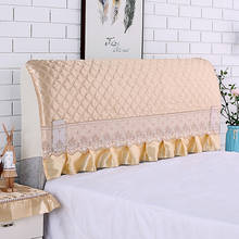 Capa de cama de seda, protetor para cama com imitação de cabeceira têxtil 2024 - compre barato