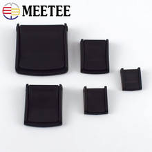 Meetee 2/5pcs 15-50mm Plastic Press Belt Buckles Adjustment Fixed Webbing Strap Clip Hook DIY Bag Band Buckle Accessories YK053 2024 - buy cheap