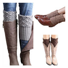 Fashion Leg Warmers Women Warm Knee High Winter Knitted Leg Warmer Warm Boot Cuffs Leg Warmers Socks 2024 - buy cheap