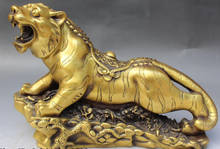 004391 15 "folclore chinês fengshui bronze zodíaco ano up a estátua do tigre colchão (a 0319 de desconto) 2024 - compre barato
