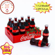 Mini 1:12 Scale Dollhouse Miniature Coke Drink Water Bottle Beverage cola Model For Scene BJD Barbies DollHouse Kitchen Food Toy 2024 - buy cheap