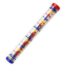 Большая игрушка-погремушка Rainstick длиной 15,75 дюйма, цветная шумоподавляющая Радужная палочка внутри 2024 - купить недорого