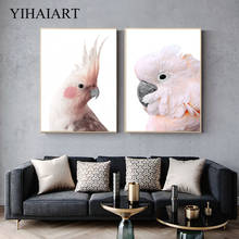 Pink Parrot Brid Canvas Poster Flying Animal Print Wall Art Painting Nordic Decorative Picture Modern Living Room Decoration 2024 - buy cheap