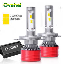 Ovehel h4 led farol para automóvel 26000lm canbus lâmpada led para carro h1 h7 led h11 9005 9006 hb3 hb4 12v 6000k luz do carro 2024 - compre barato