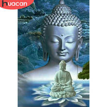 HUACAN 5d Diamond Painting Kits Buddha DIY Diamond Embroidery Cross Stitch Religious Mosaic Handicraft Home Art Decor 2024 - buy cheap