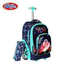 Trolley backpacks bags for teenagers 18 inch Wheeled backpack bag for School backpack On wheels Children luggage Rolling Bags 2024 - buy cheap