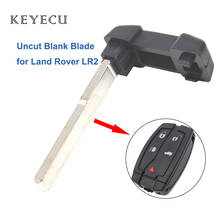 Keyecu-Hoja de inserción en blanco sin cortar, nueva hoja de llave inteligente para Land Rover LR2 2008 2009 2010 2011, FCC ID: NT8TX9, 10 piezas 2024 - compra barato