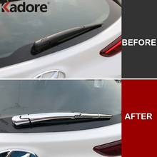 For Hyundai Kona Kauai SUV 2017 2018 2019 2020 ABS Chrome Rear Window Wiper Arm Blade Cover Trim Garnish Molding 2024 - buy cheap